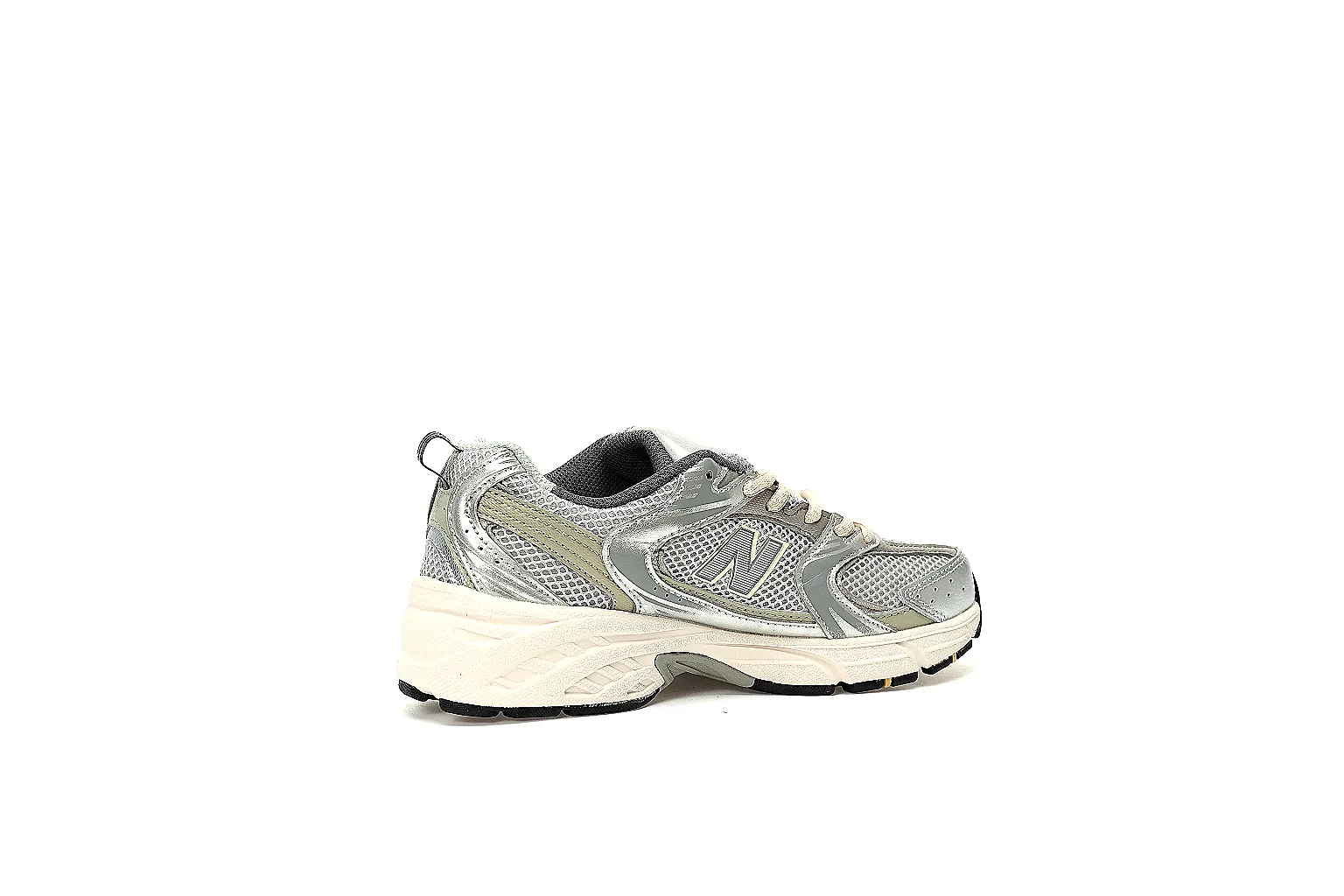 New Balance 530 silver-grey six-angle QC reference with outsole and paired views thumbnail 6