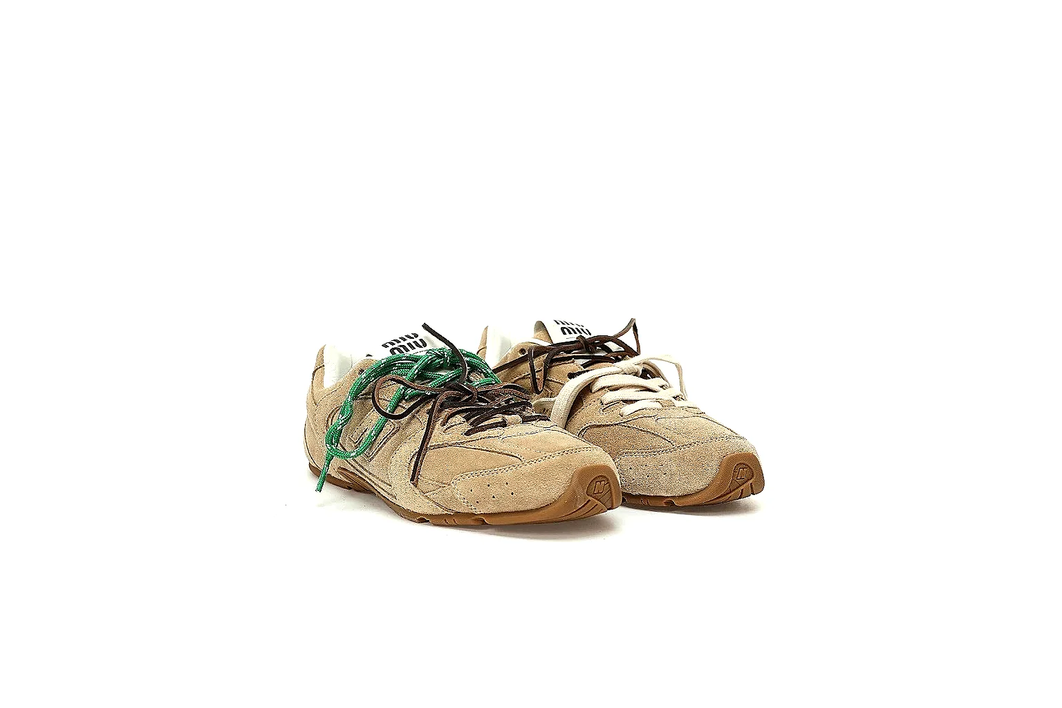 New Balance 530 SL-style sand suede sneaker shown for stitching and logo QC thumbnail 4