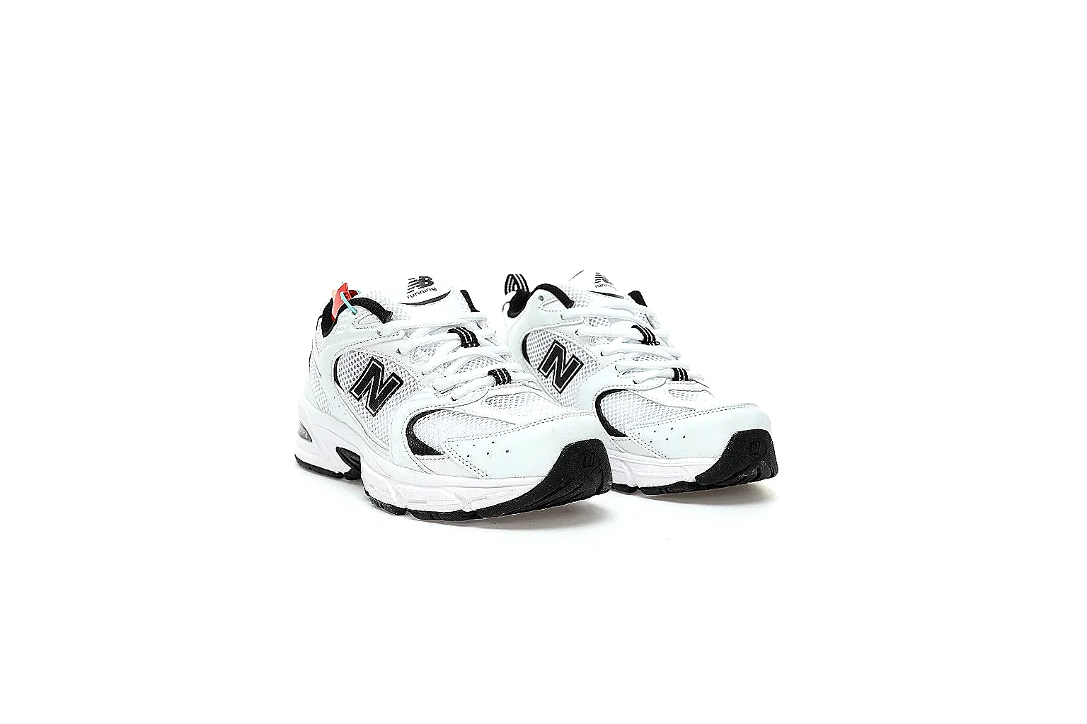 New Balance 530 white black QC gallery with top, side and outsole angles thumbnail 4