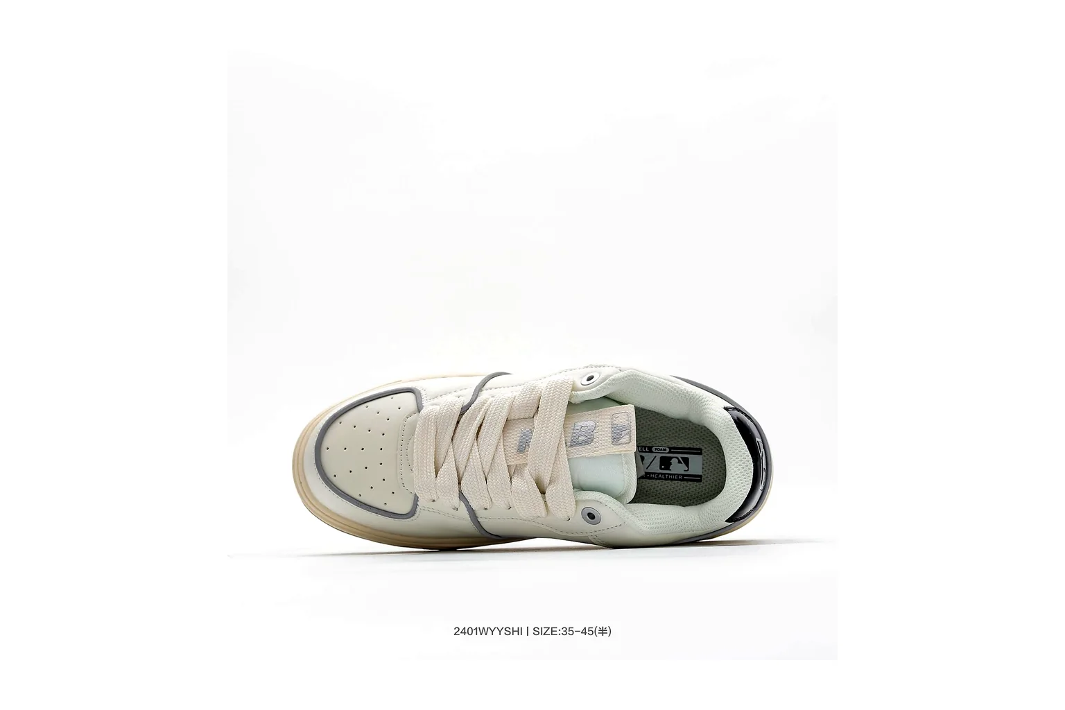 New Balance 550 White Beige Green court low top six photo view thumbnail 3