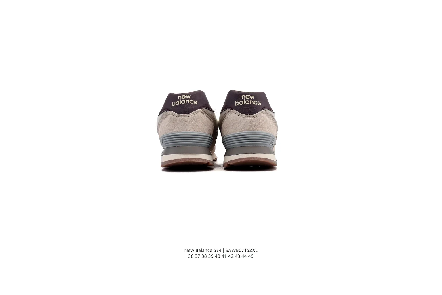 New Balance 574 Cream Grey classic runner six photo view