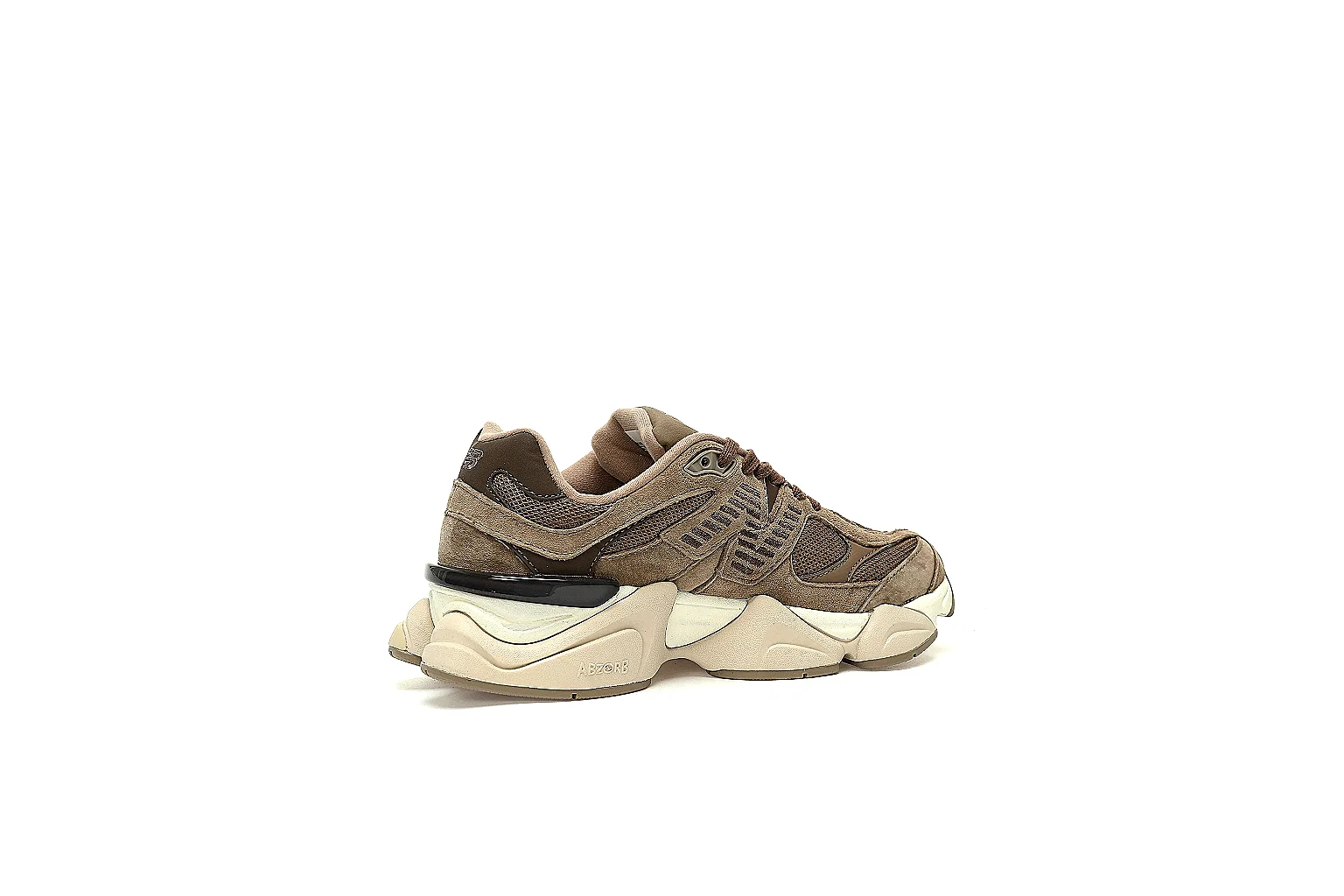 New Balance 9060 brown six-angle QC reference with suede mesh and outsole details thumbnail 2