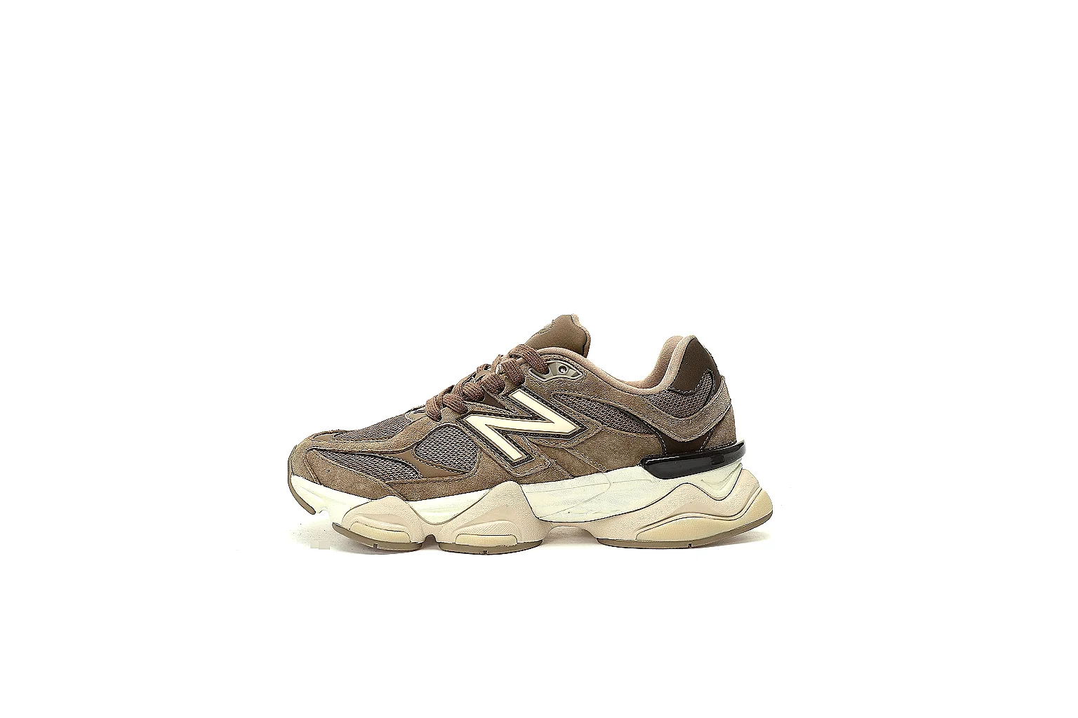 New Balance 9060 brown six-angle QC reference with suede mesh and outsole details thumbnail 5