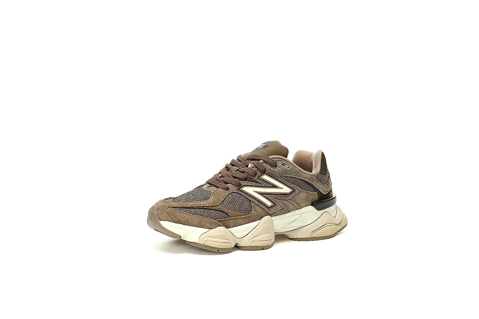 New Balance 9060 brown six-angle QC reference with suede mesh and outsole details thumbnail 6