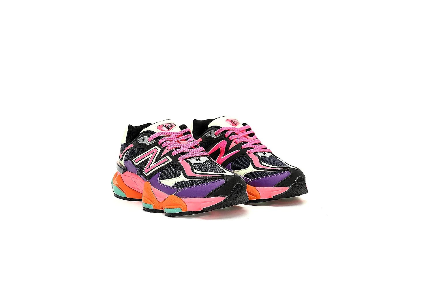 New Balance 9060 six-angle QC gallery showing logos, upper panels and outsole pods thumbnail 4
