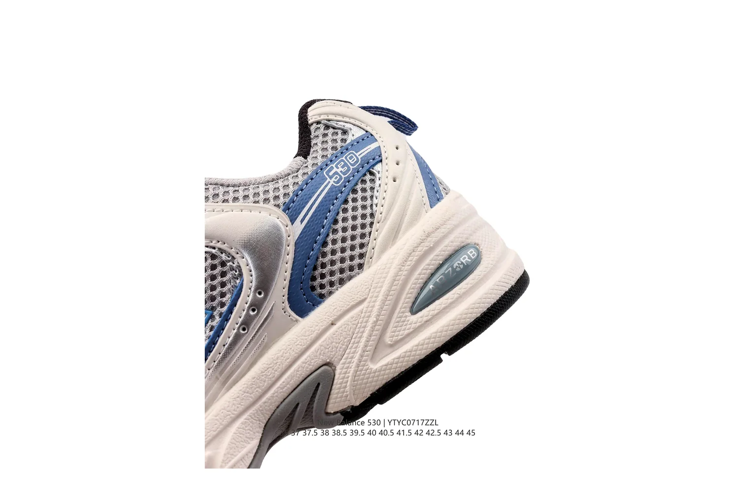 New Balance 9060 Silver Blue chunky runner six photo view thumbnail 4