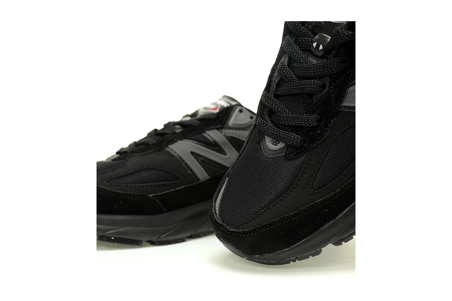 New Balance 9060 Triple Black chunky runner six photo view thumbnail 4