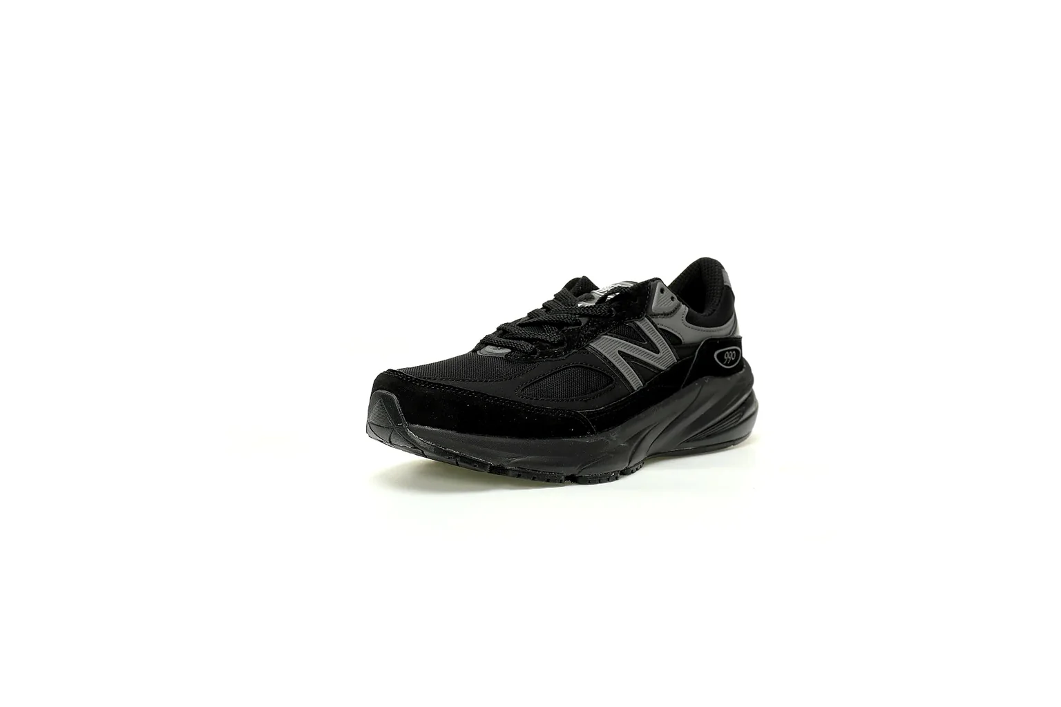 New Balance 9060 Triple Black chunky runner six photo view thumbnail 5
