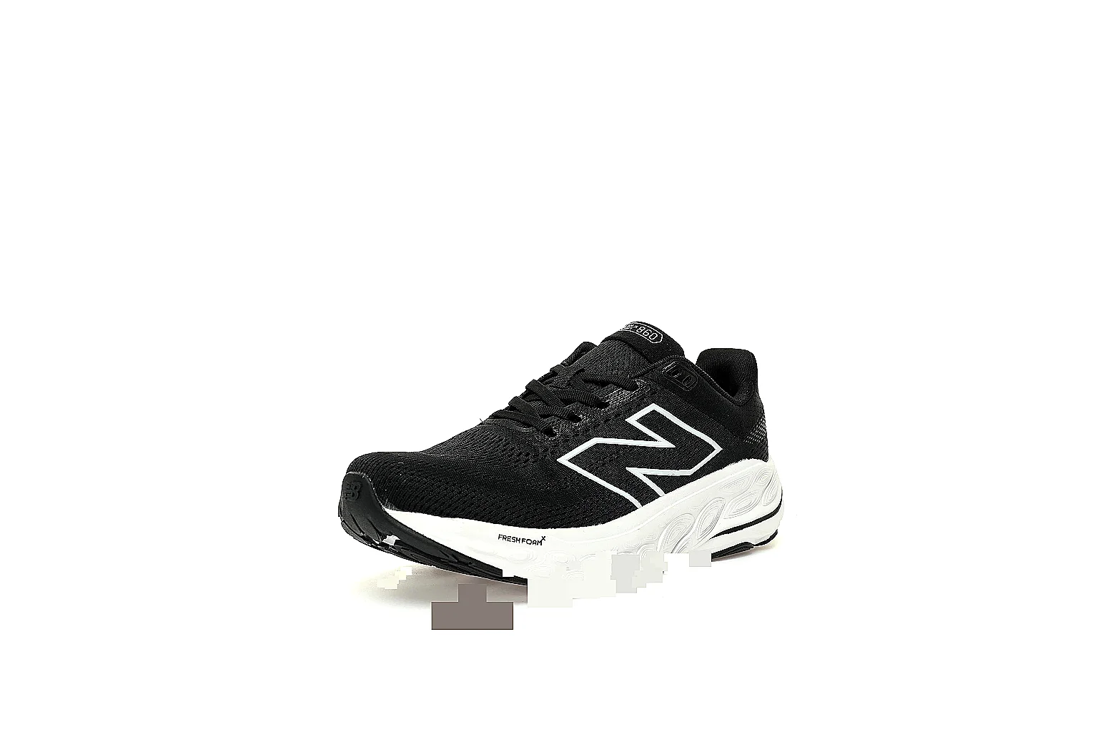 Kako QC Lab inspection photos for New Balance Black White Runner Sneaker