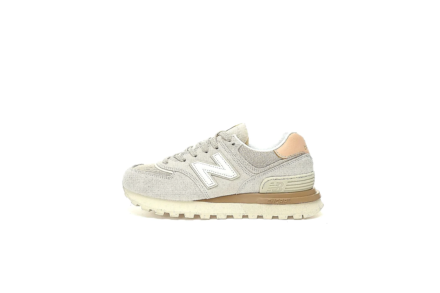 Kako QC Lab inspection photos for New Balance Gray Beige Retro Runner Sneaker