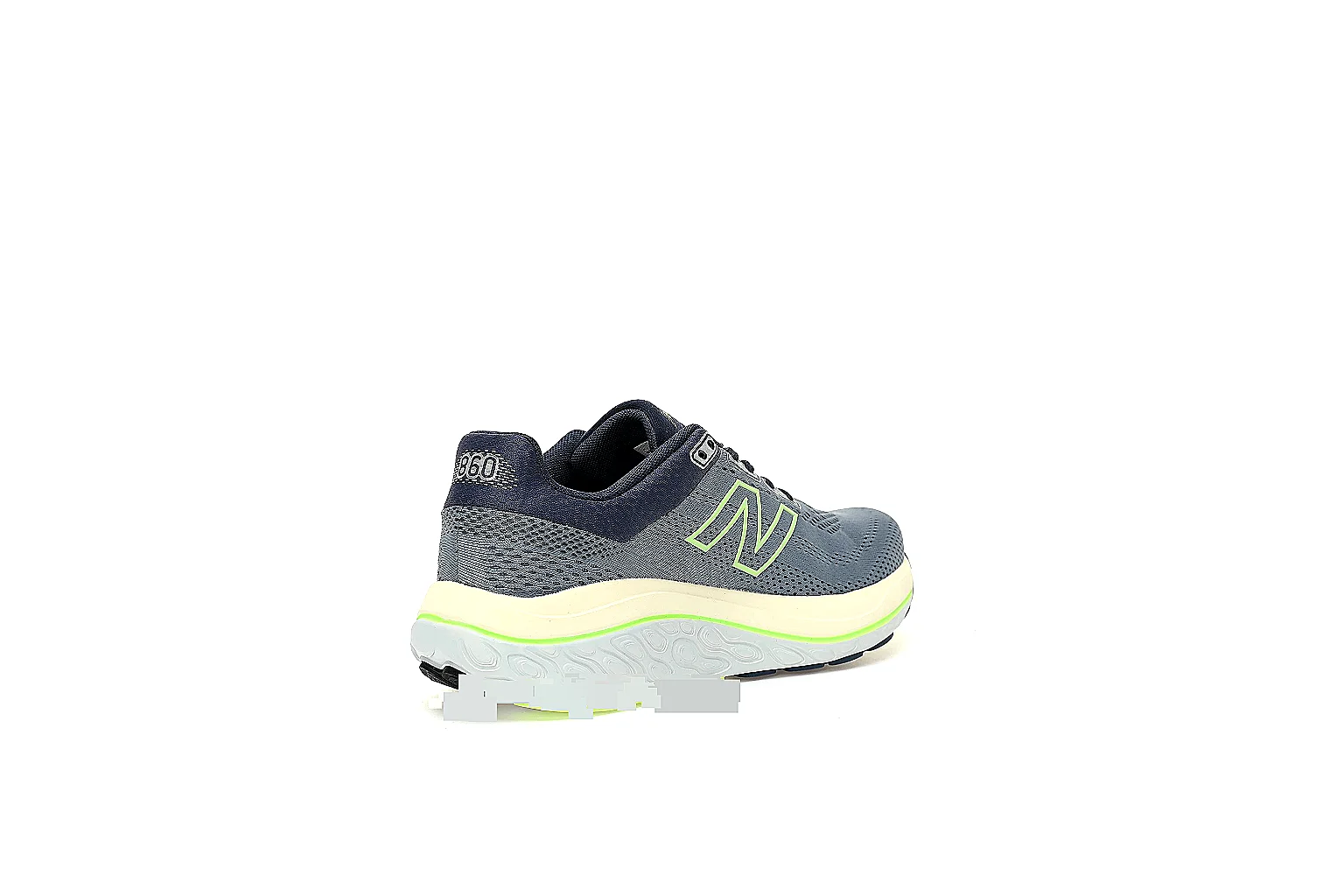 Kako QC Lab inspection photos for New Balance Gray Neon Runner Sneaker
