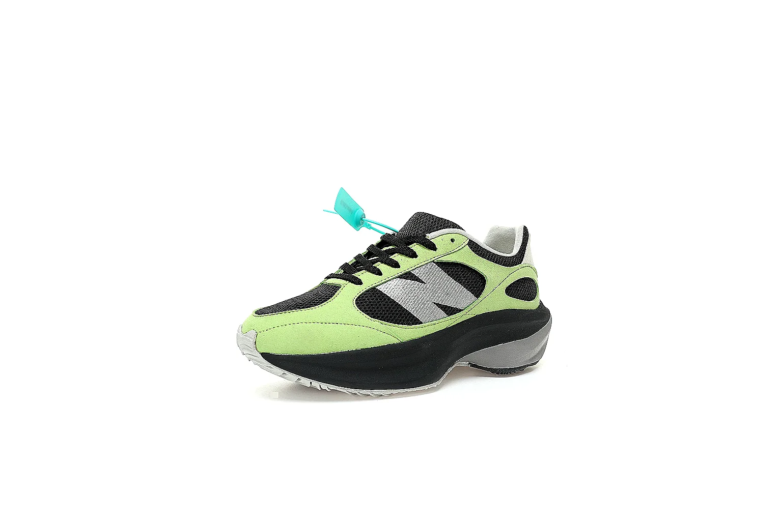 Kako QC Lab inspection photos for New Balance Green Black Trail Runner Sneaker