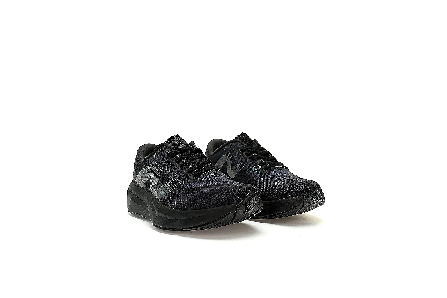 Six-view QC gallery of black New Balance FuelCell Rebel v4 running shoes thumbnail 4