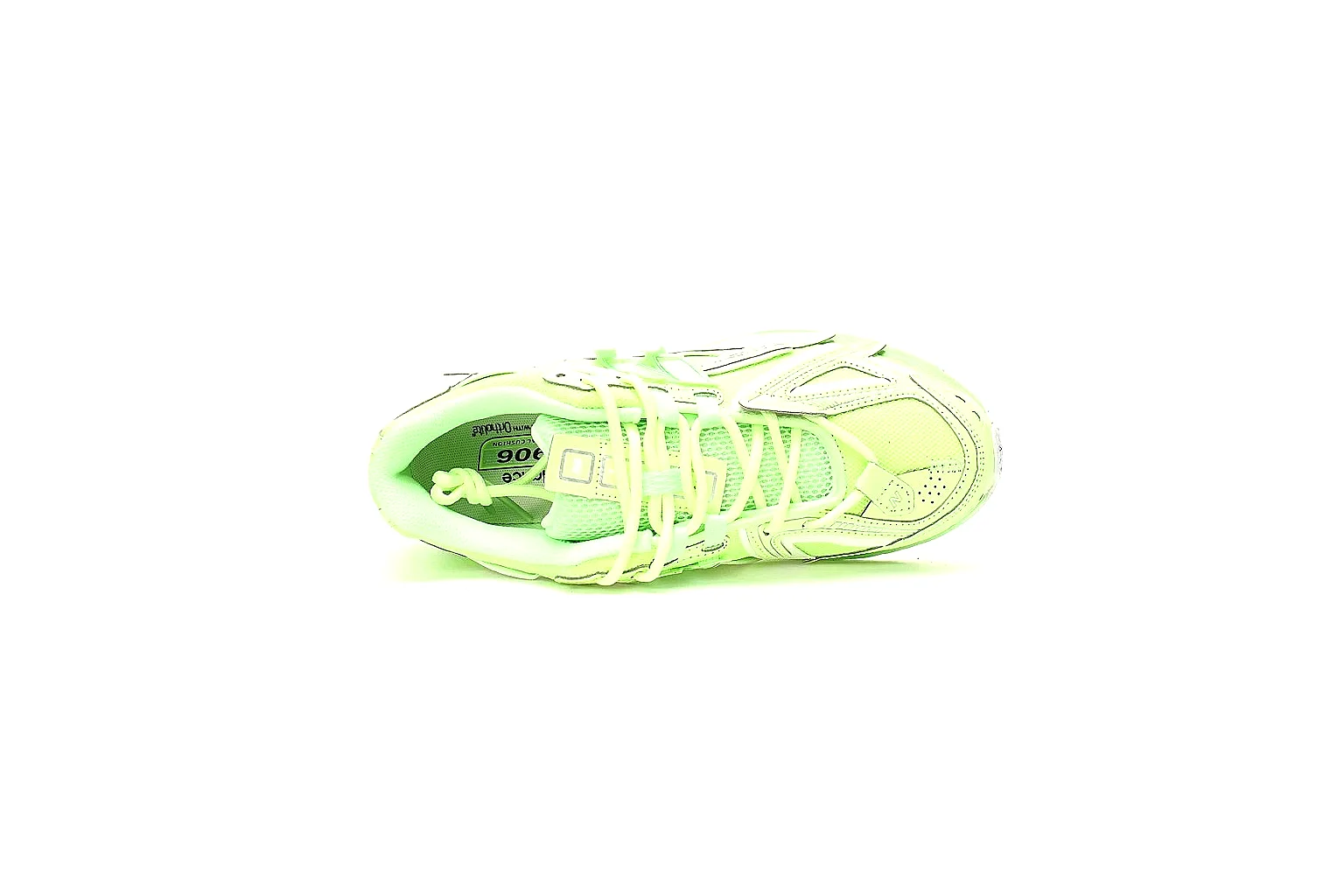 New Balance pale green runner QC gallery with side and outsole views