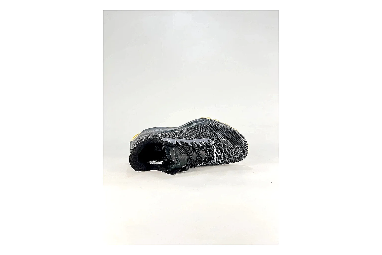 Nike ACG Ultra Black Gum Sneakers QC photo reference showing black gum outdoor sneakers with textile texture, side-profile shape, upper panel lines, and outsole detail thumbnail 6