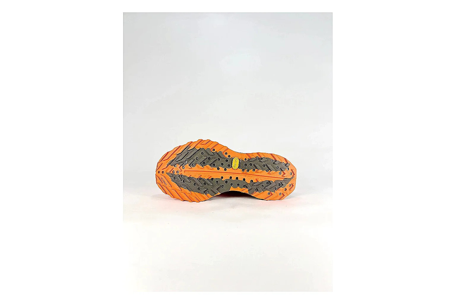 Nike ACG Ultra Orange Gray Sneakers QC photo reference showing orange gray outdoor sneakers with textile texture, side-profile shape, upper panel lines, and outsole detail thumbnail 3