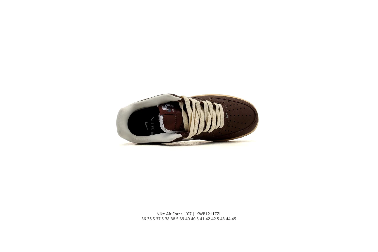 Nike Air Force 1 Low Black Gum court low top six photo view thumbnail 6