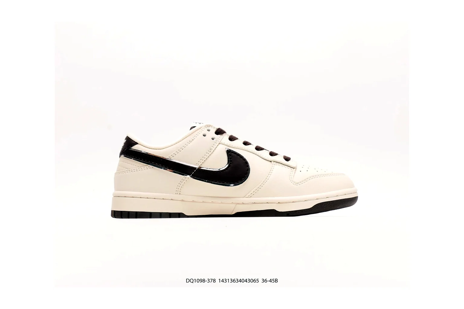 Nike Air Force 1 Low Sail Black court low top six photo view thumbnail 5
