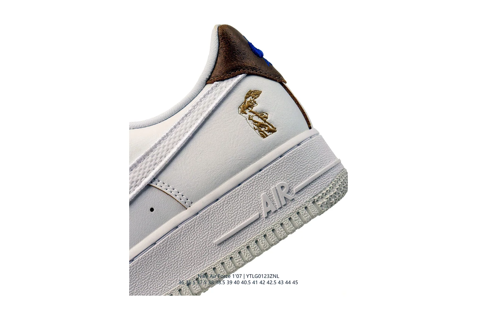 Nike Air Force 1 Low White Green court low top six photo view thumbnail 4