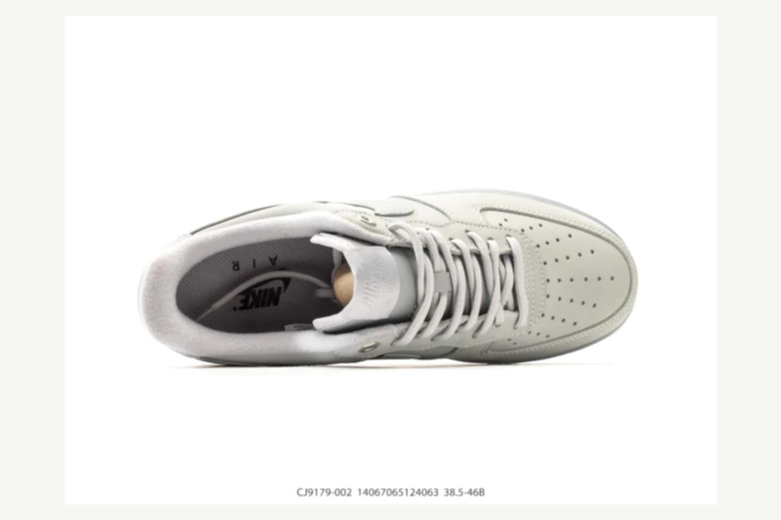Nike Air Force 1 Black Gray Low Top QC photo reference SKU 1182167177 thumbnail 6