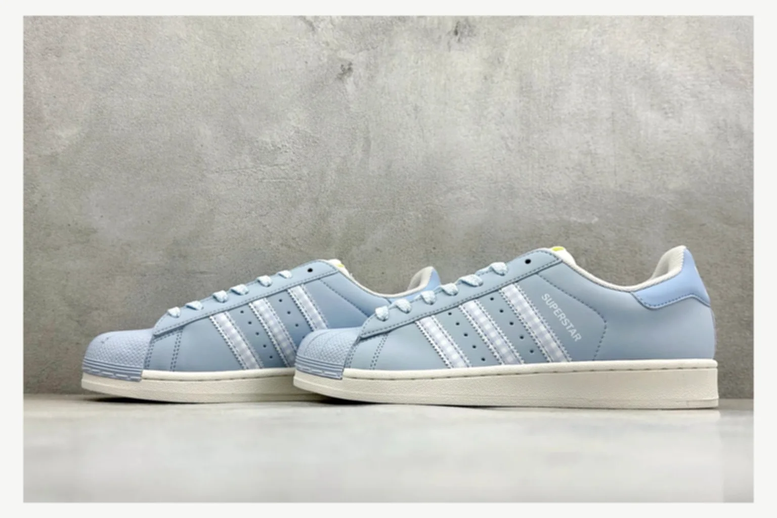 Adidas Superstar Light Blue Low Top QC photo reference SKU 1182167410 thumbnail 3