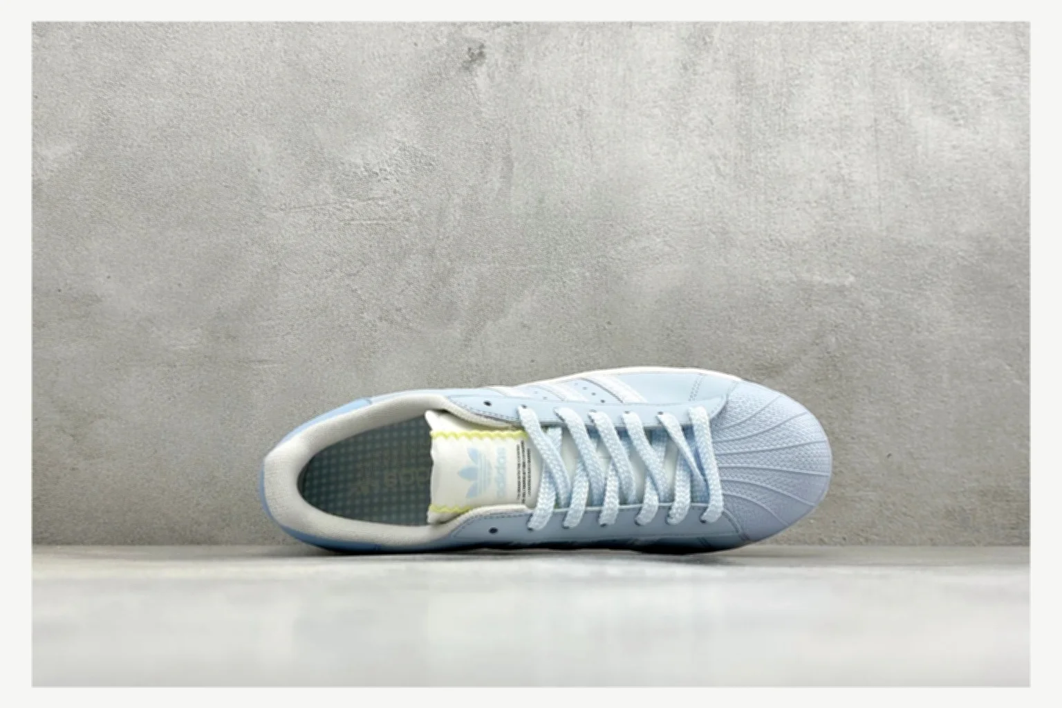 Adidas Superstar Light Blue Low Top QC photo reference SKU 1182167410 thumbnail 6