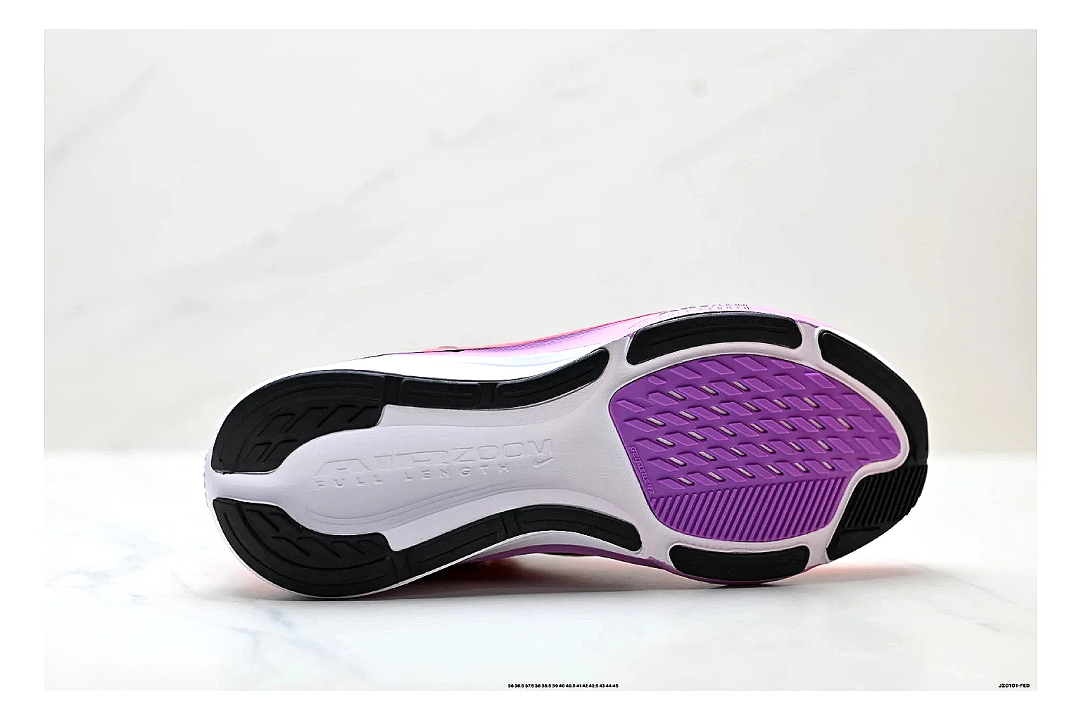 Nike Air Zoom Pegasus Pink Black Sneakers QC photo reference showing pink black running sneakers with mesh texture, side-profile shape, upper panel lines, and outsole detail thumbnail 3
