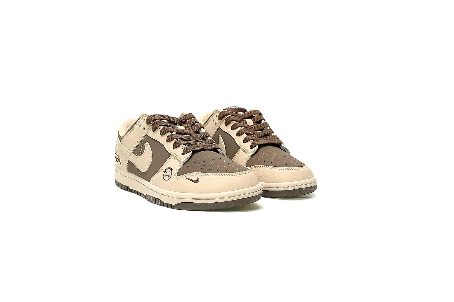 Kako QC Lab inspection photos for Nike Beige Brown Low Court Sneaker thumbnail 3