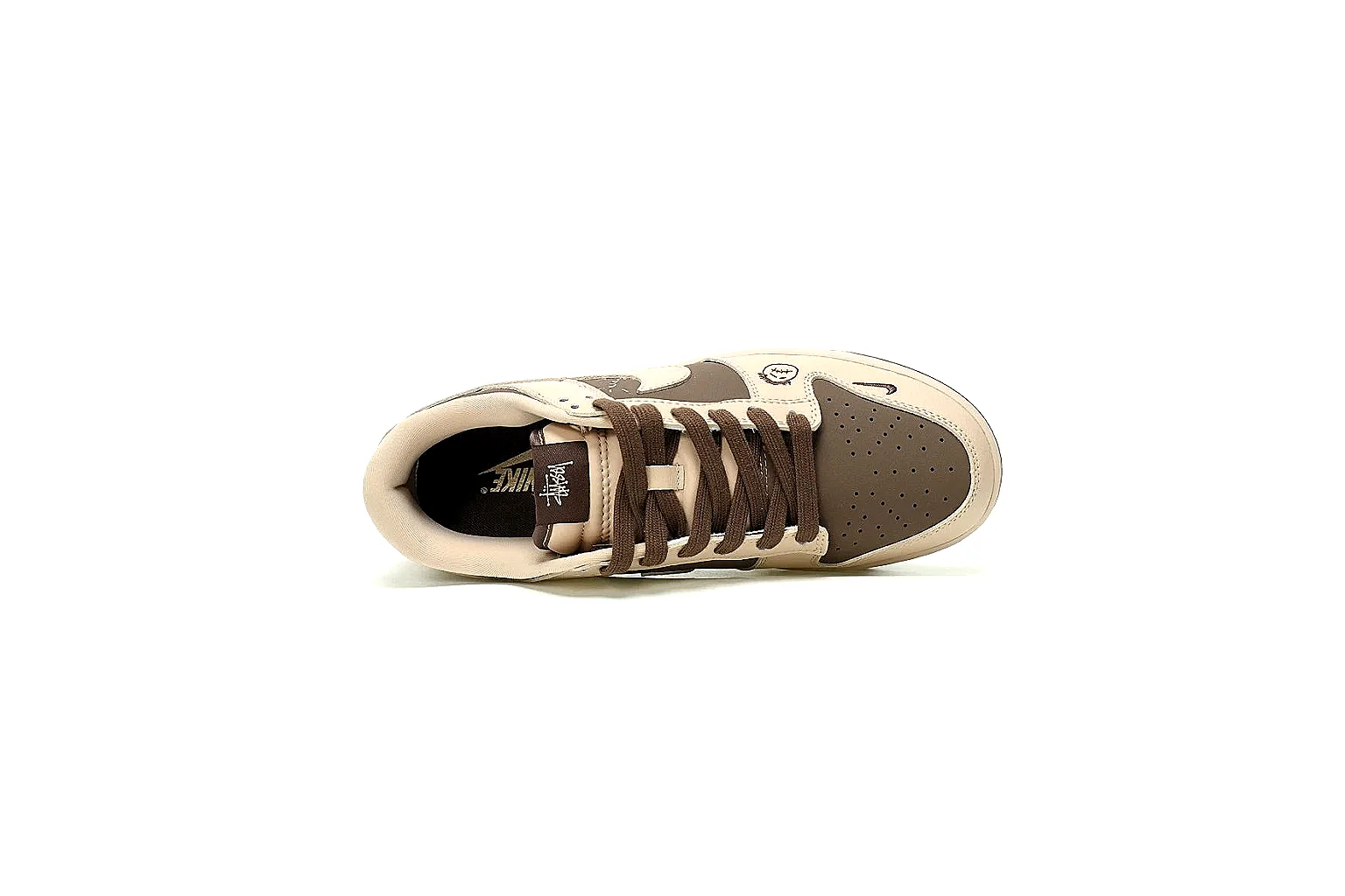 Kako QC Lab inspection photos for Nike Beige Brown Low Court Sneaker thumbnail 6