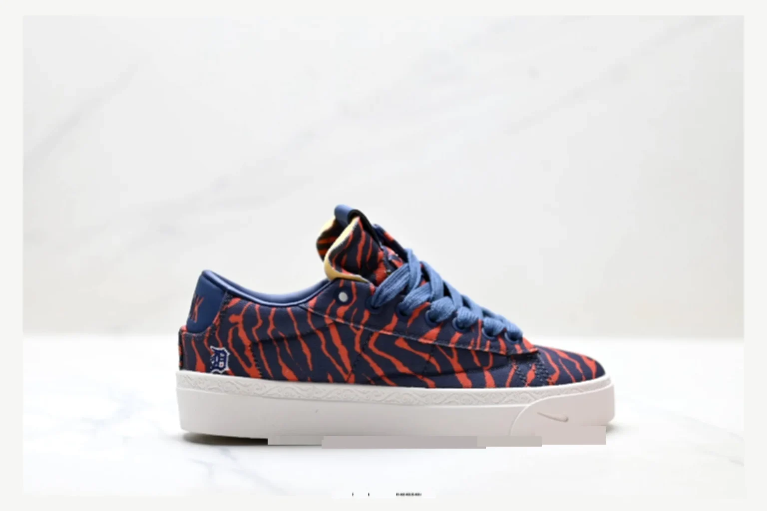 Nike Book Blazer Navy Red Pattern Low Top QC photo reference SKU 1182167492