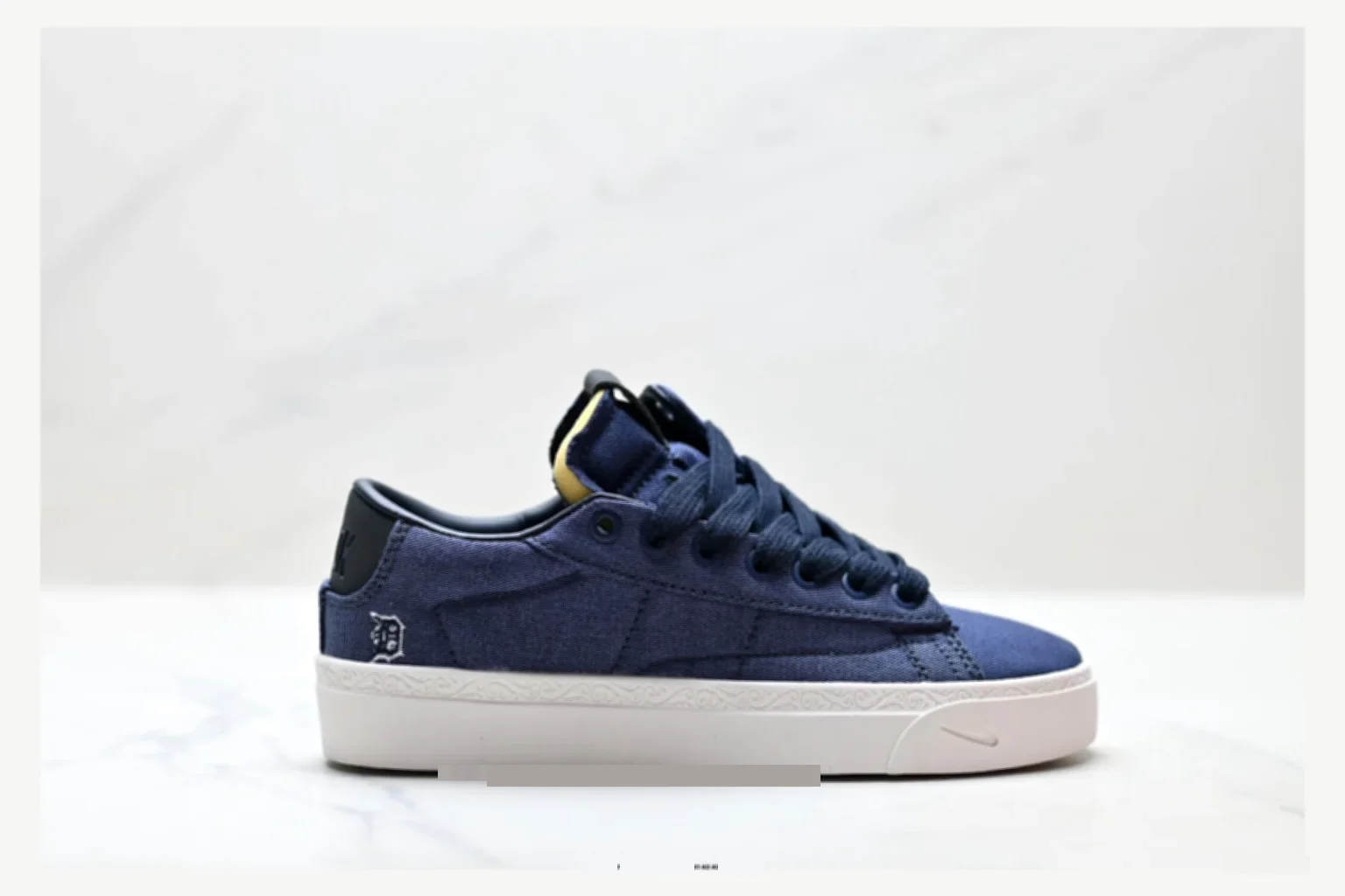 Nike Navy Blue Low Top Sneaker QC photo reference SKU 1182167500