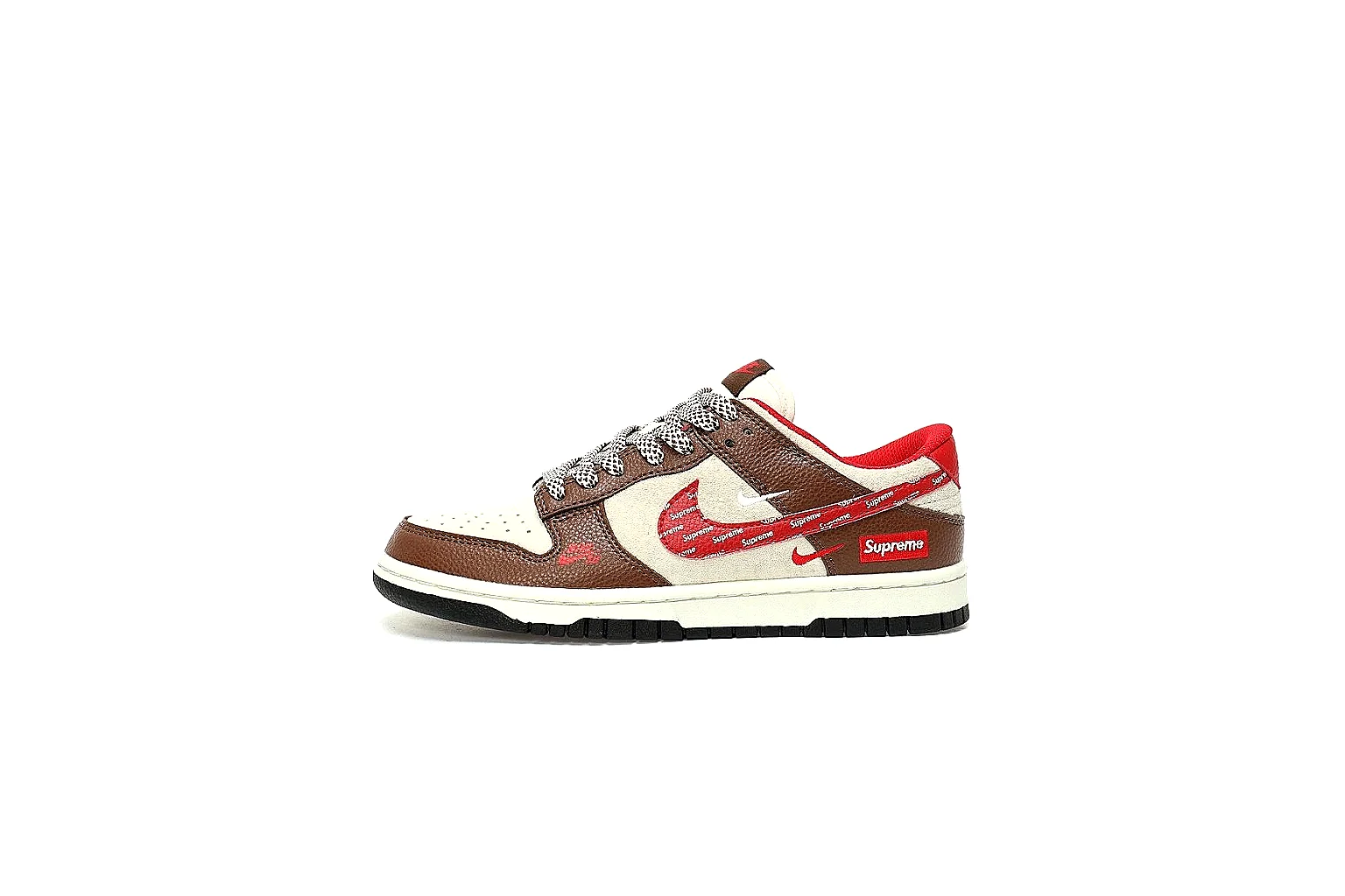 Kako QC Lab inspection photos for Nike Brown Red Low Court