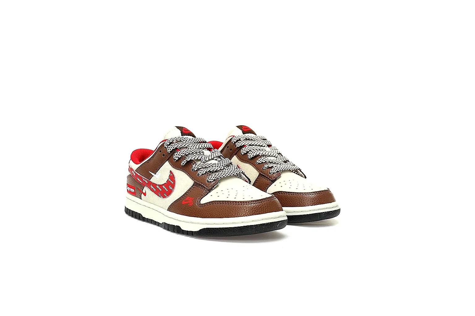 Kako QC Lab inspection photos for Nike Brown Red Low Court thumbnail 4