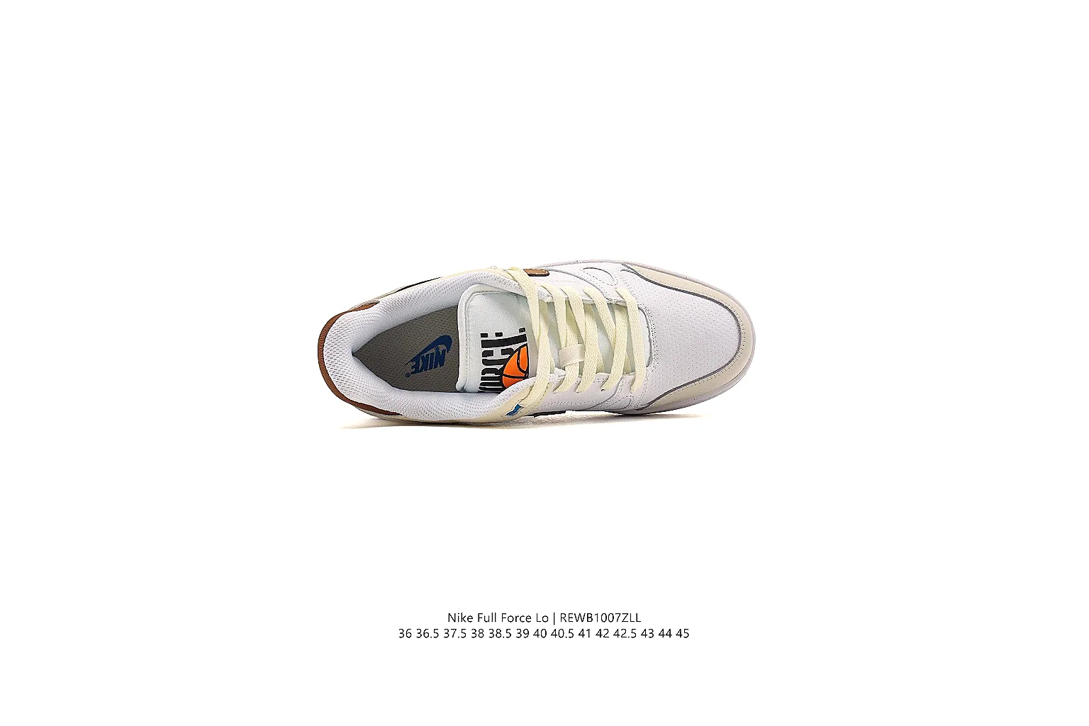 kakoqclab.com Nike White Brown Court Low 0376 White Brown low-top product image thumbnail 2