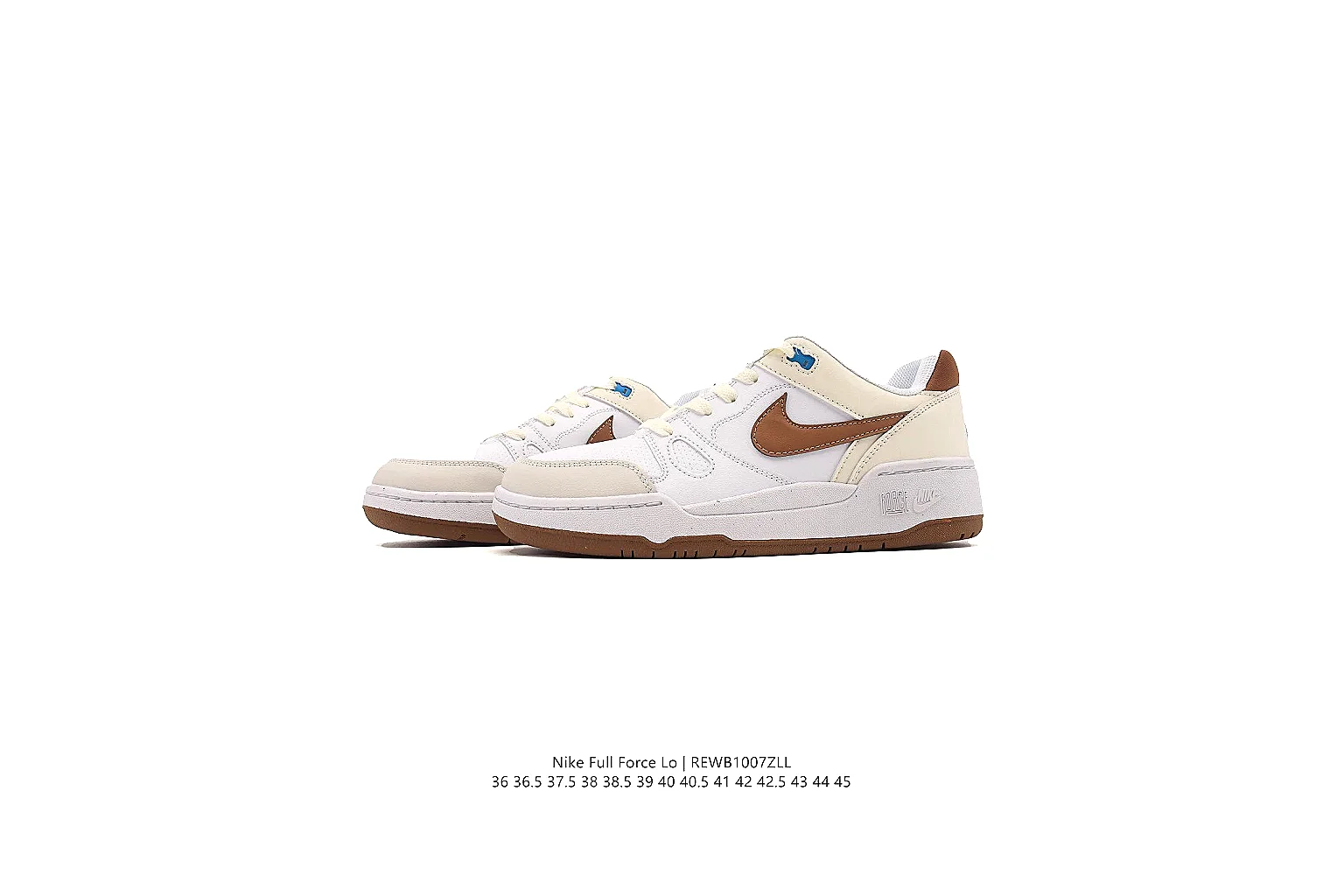 kakoqclab.com Nike White Brown Court Low 0376 White Brown low-top product image thumbnail 5