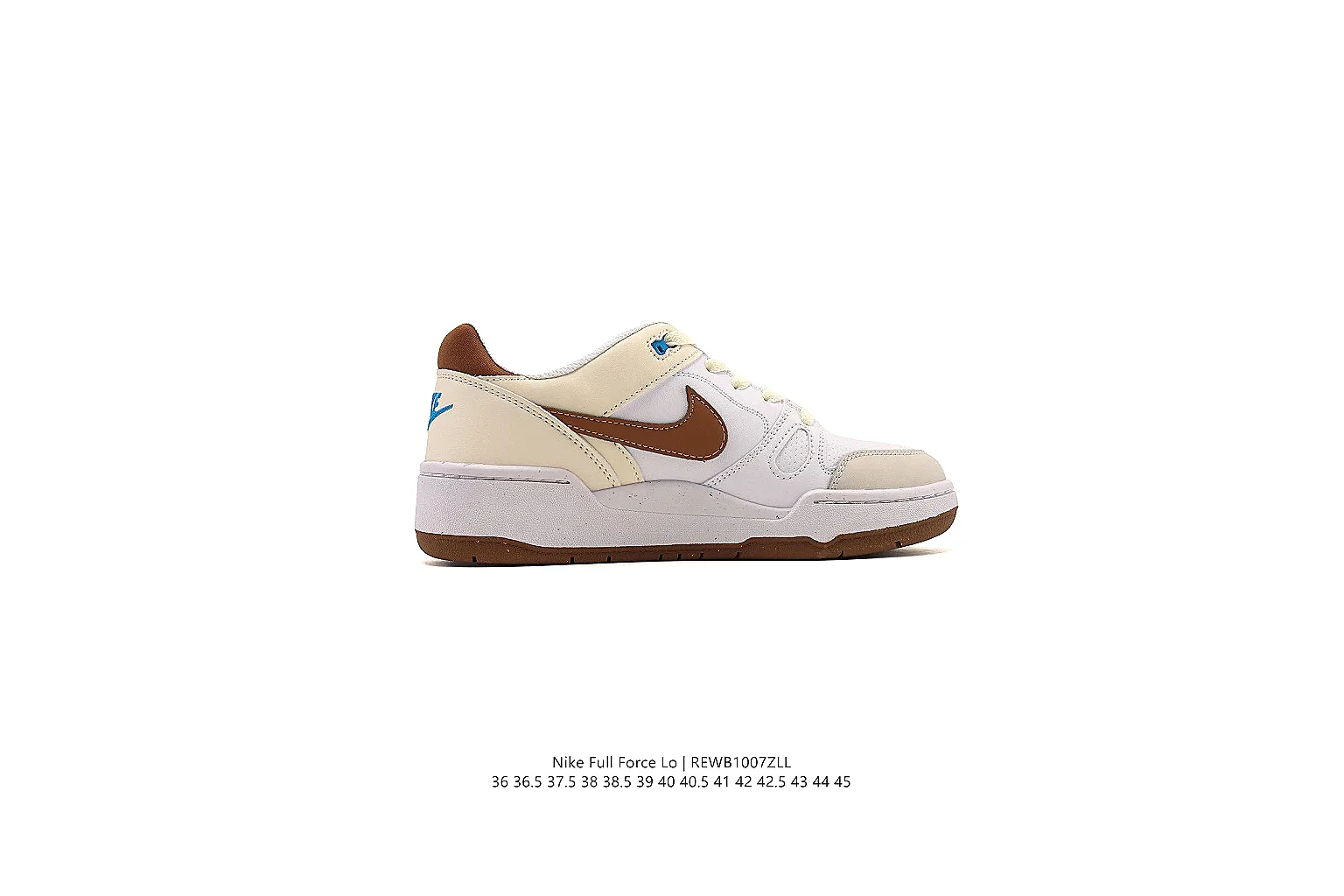 kakoqclab.com Nike White Brown Court Low 0376 White Brown low-top product image thumbnail 6
