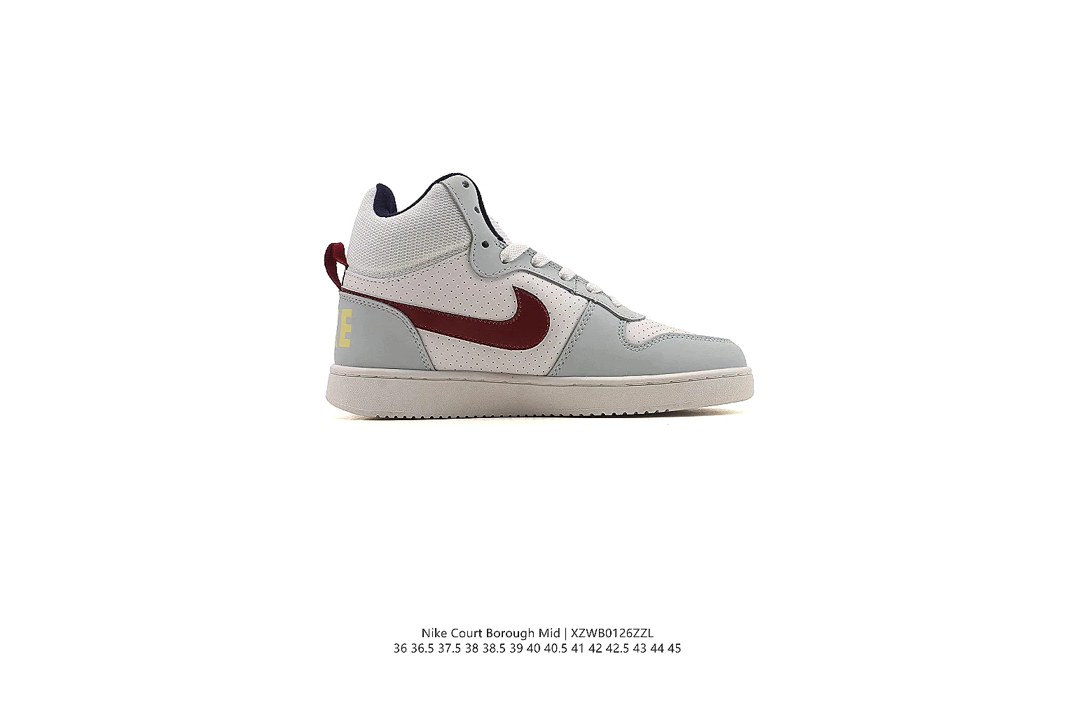 kakoqclab.com Nike White Burgundy Court Low 0408 White Burgundy low-top product image thumbnail 6