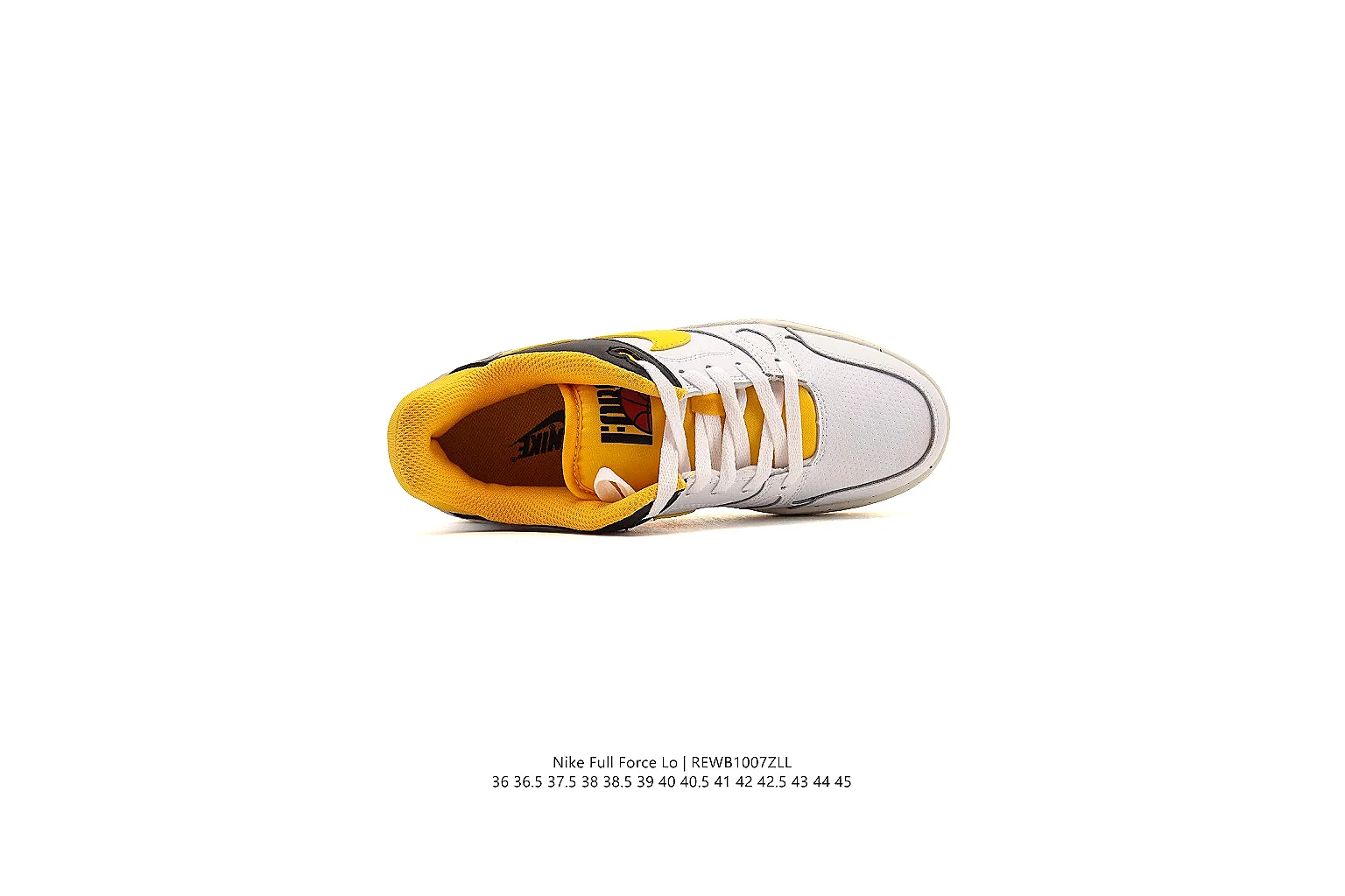 kakoqclab.com Nike White Yellow Court Low 0369 White Yellow low-top product image thumbnail 2