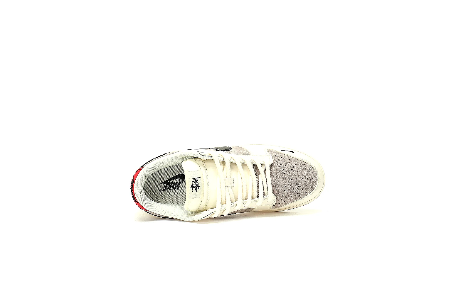Kako QC Lab inspection photos for Nike Cream Black Low Court Sneaker