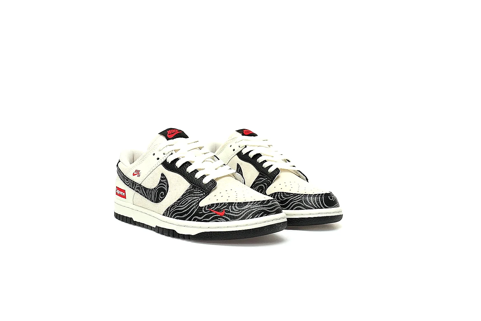 Kako QC Lab inspection photos for Nike Cream Black Red Low Court thumbnail 4