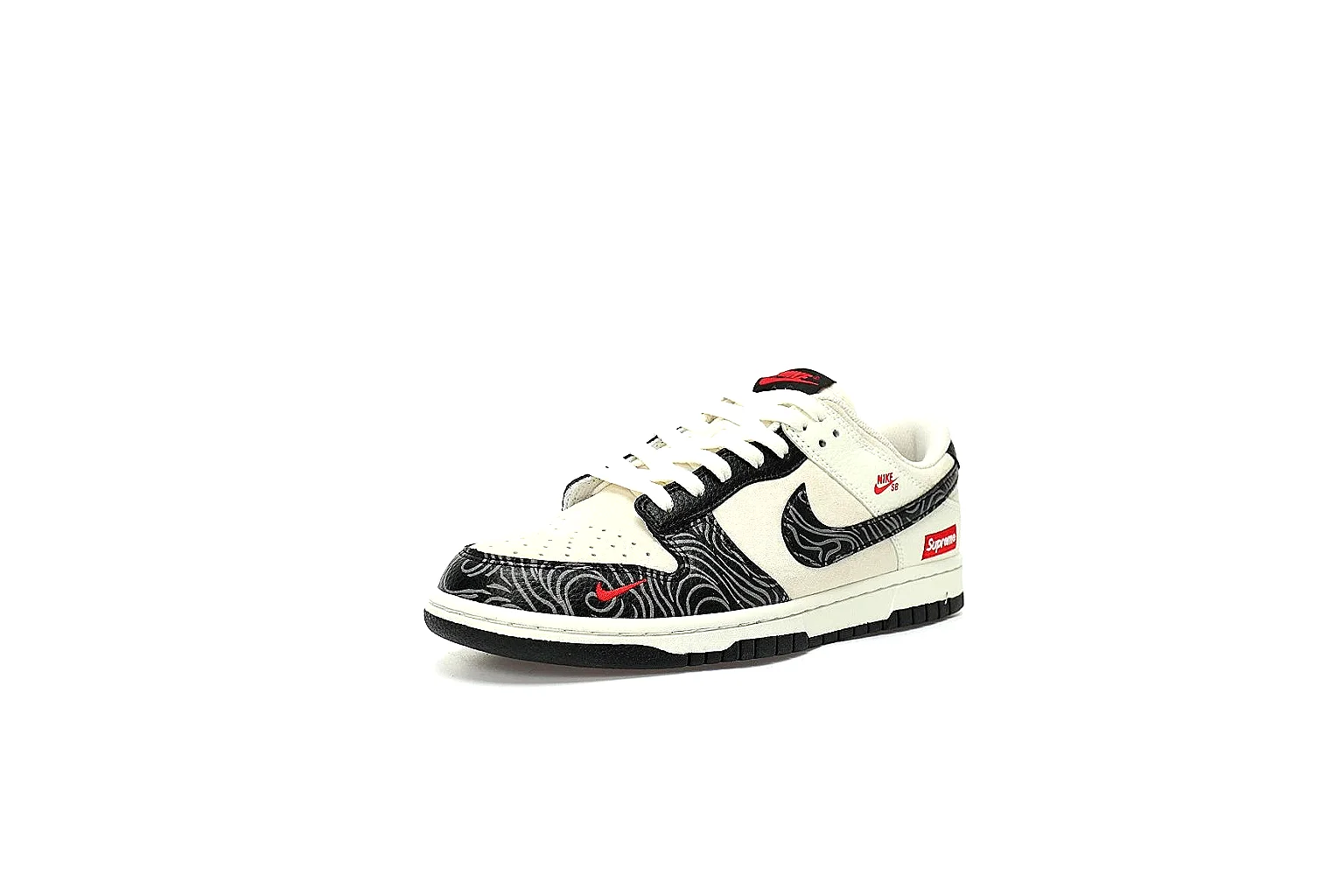 Kako QC Lab inspection photos for Nike Cream Black Red Low Court thumbnail 5
