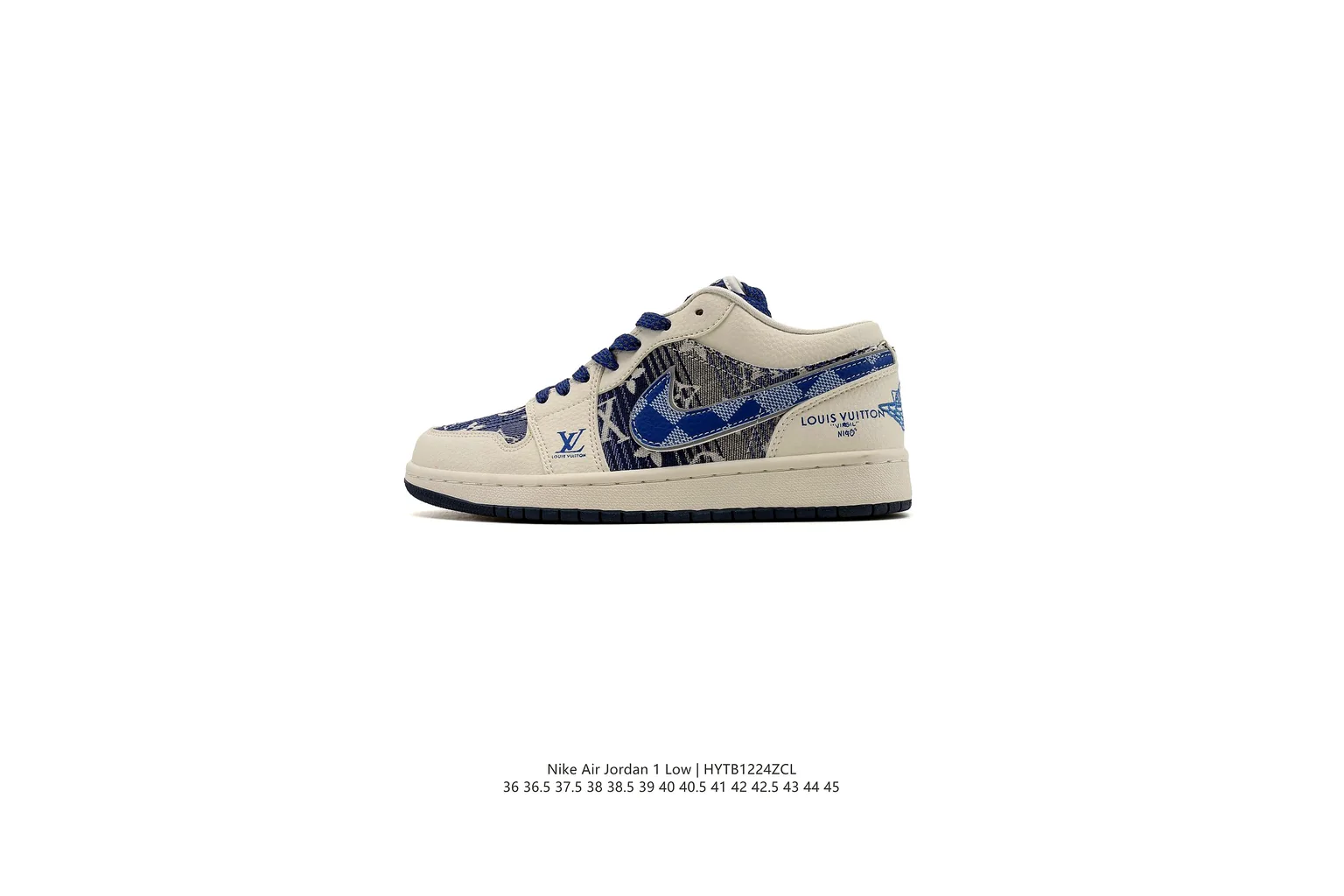 Nike Dunk Low Blue White court low top six photo view