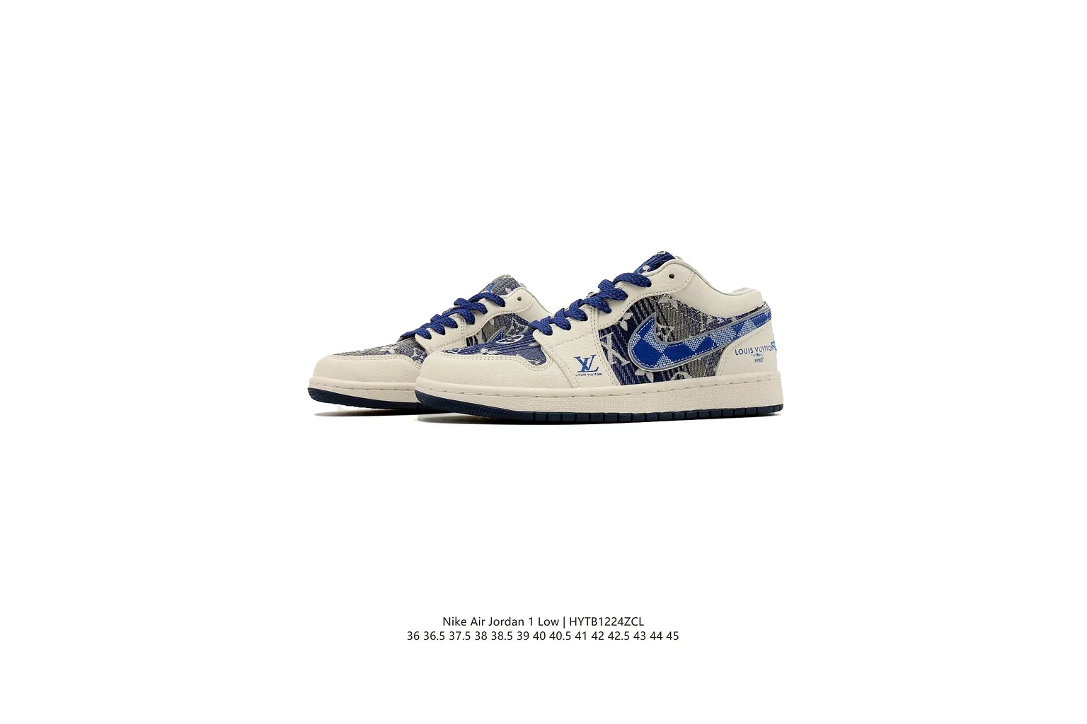 Nike Dunk Low Blue White court low top six photo view thumbnail 5