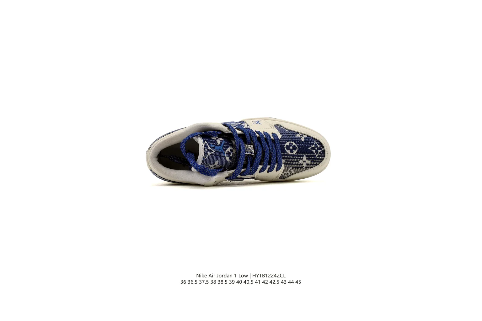 Nike Dunk Low Blue White court low top six photo view thumbnail 6