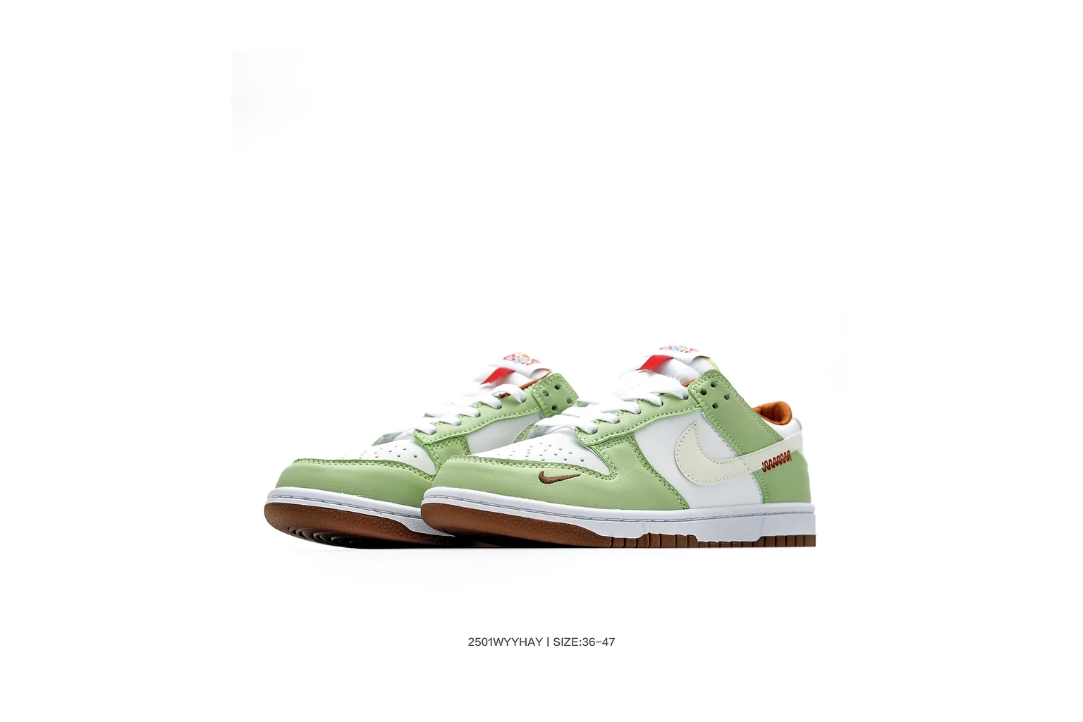 Nike Dunk Low Green White court low top six photo view