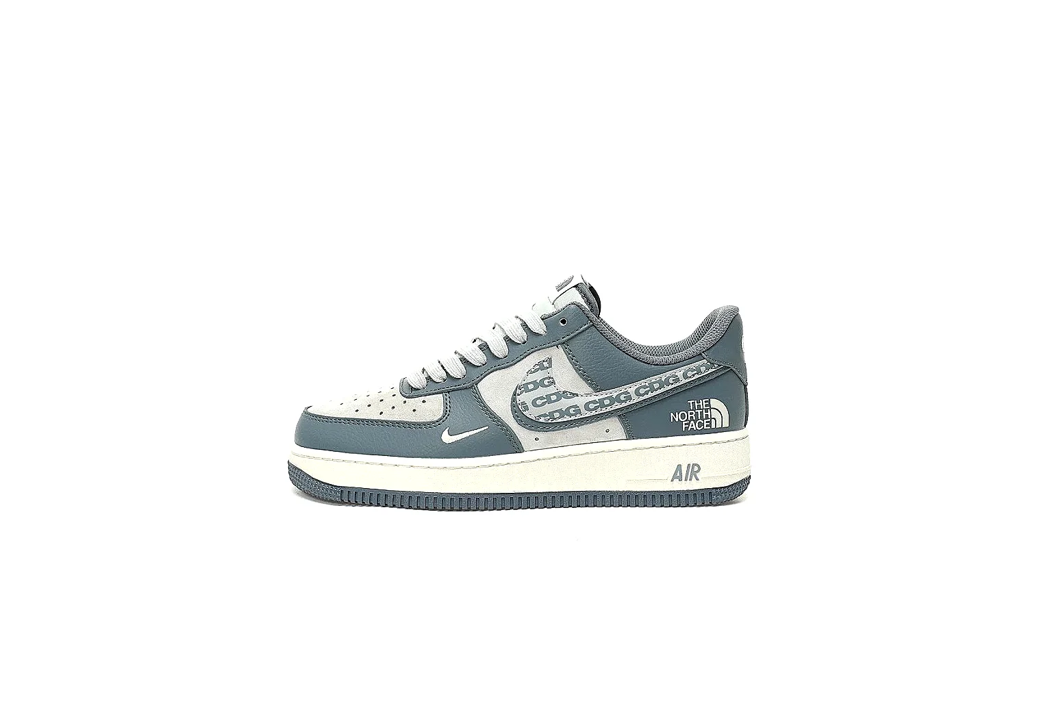 Kako QC Lab inspection photos for Nike Gray Blue Low Court