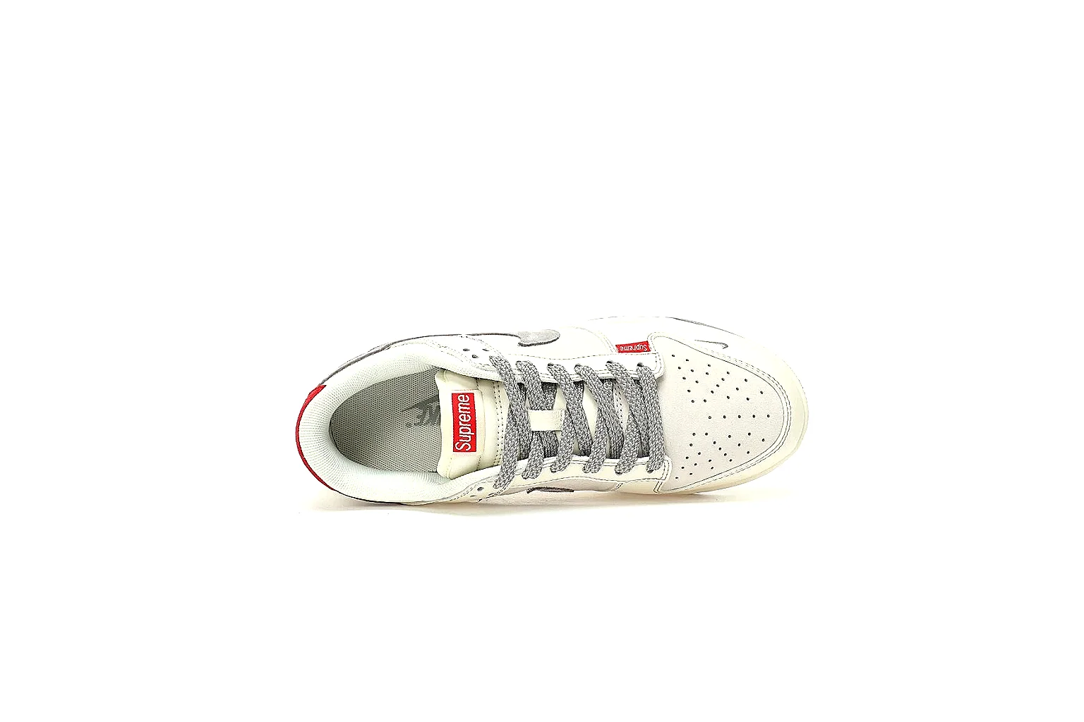 Kako QC Lab inspection photos for Nike Gray Red Low Court Sneaker thumbnail 2
