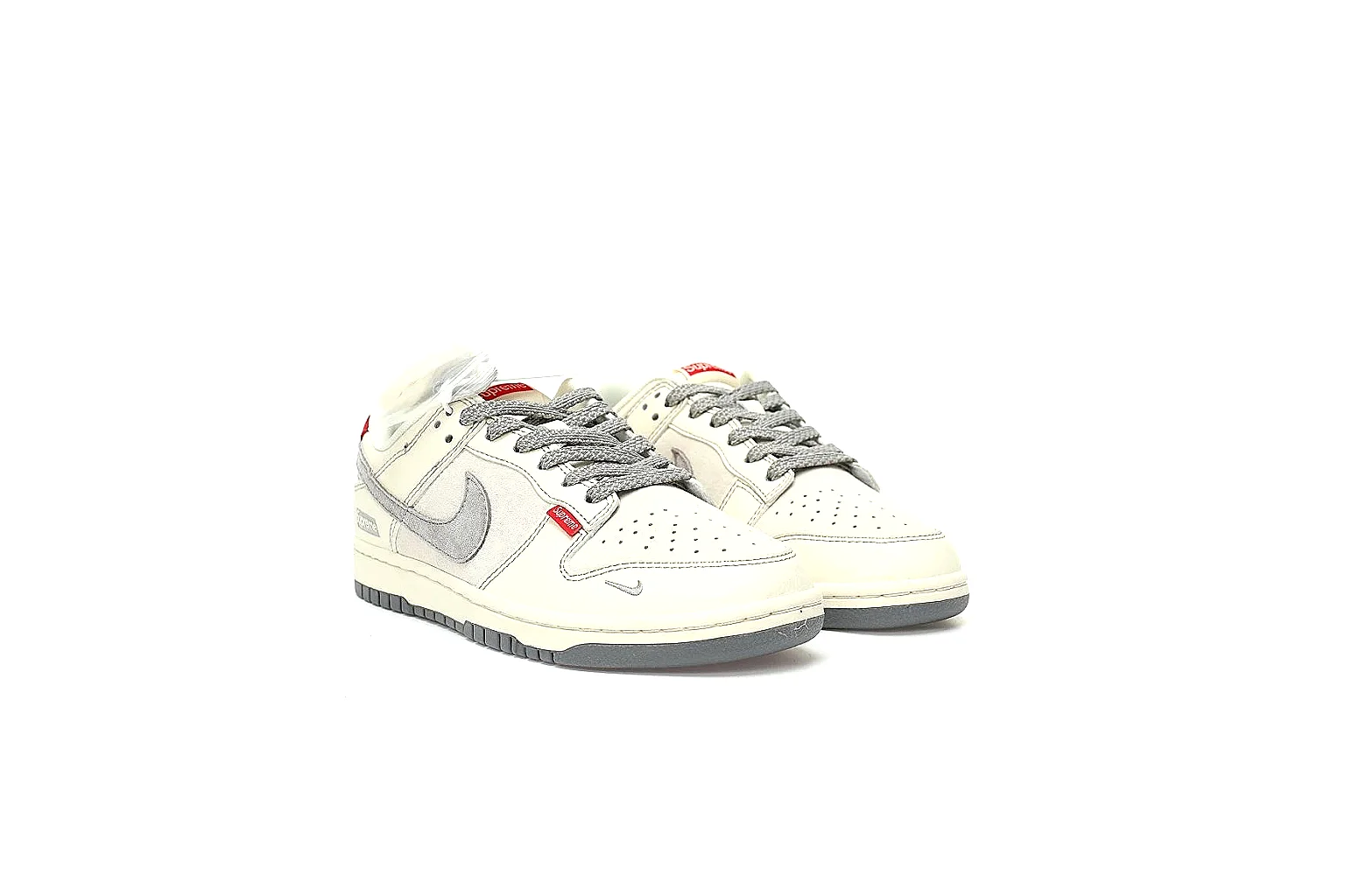 Kako QC Lab inspection photos for Nike Gray Red Low Court Sneaker thumbnail 4