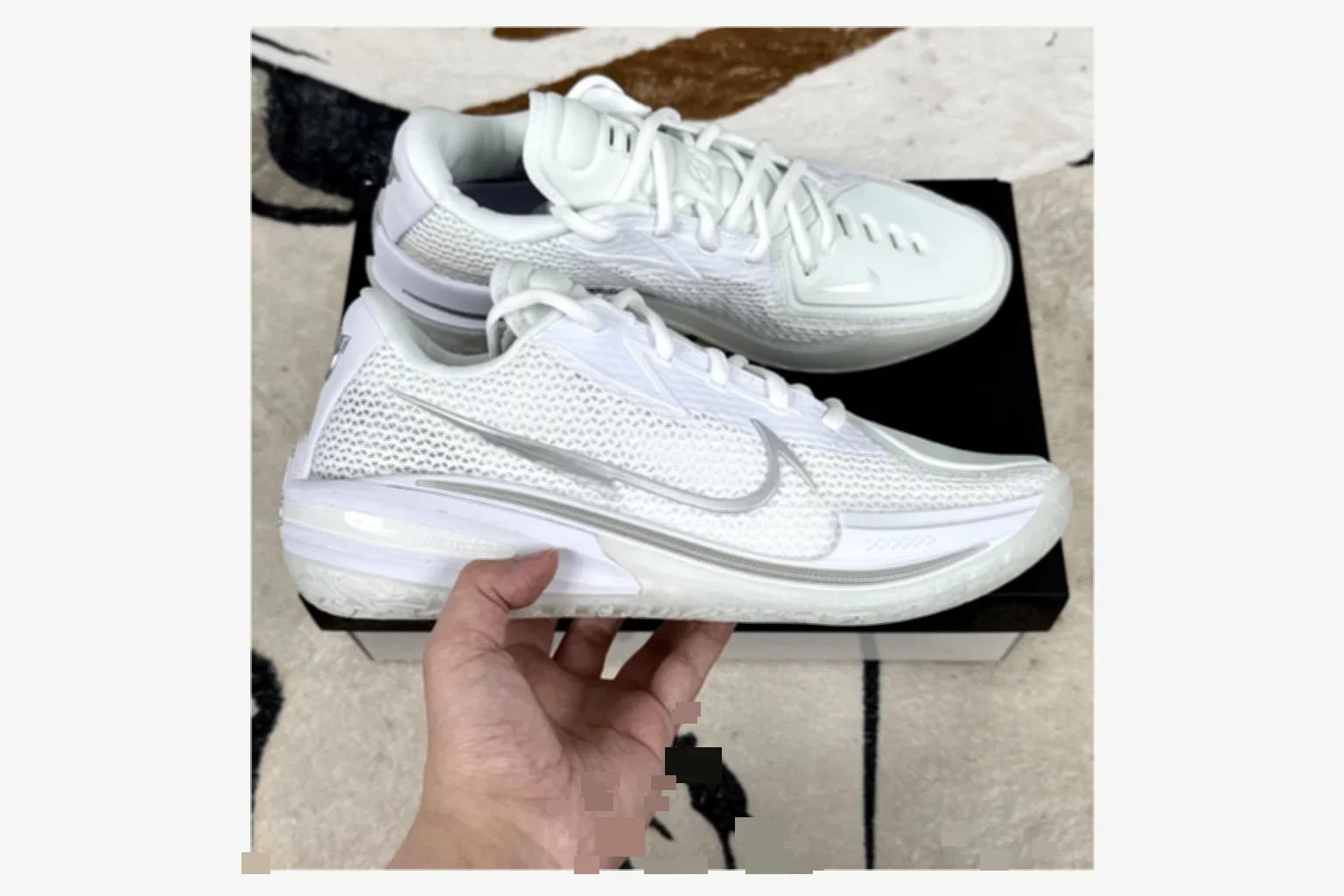 Nike Air Zoom GT Cut 1 Silver Gray Low Top QC photo reference SKU 1194924863