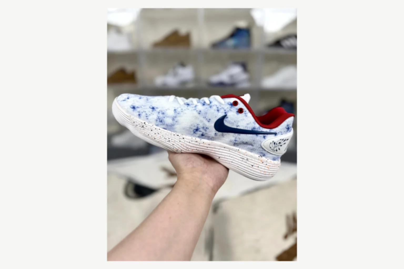 Nike White Blue Speckle Low Top QC photo reference SKU 1194923813 thumbnail 6